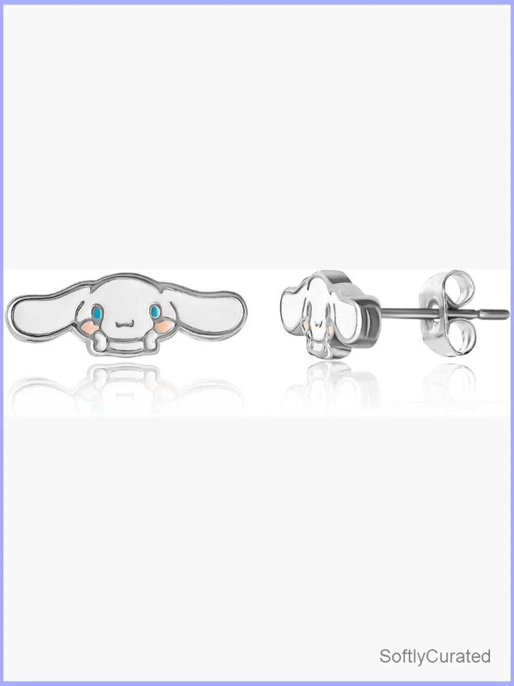 Stud Earrings Collection Silver Flash-Plated Enamel Crystal
